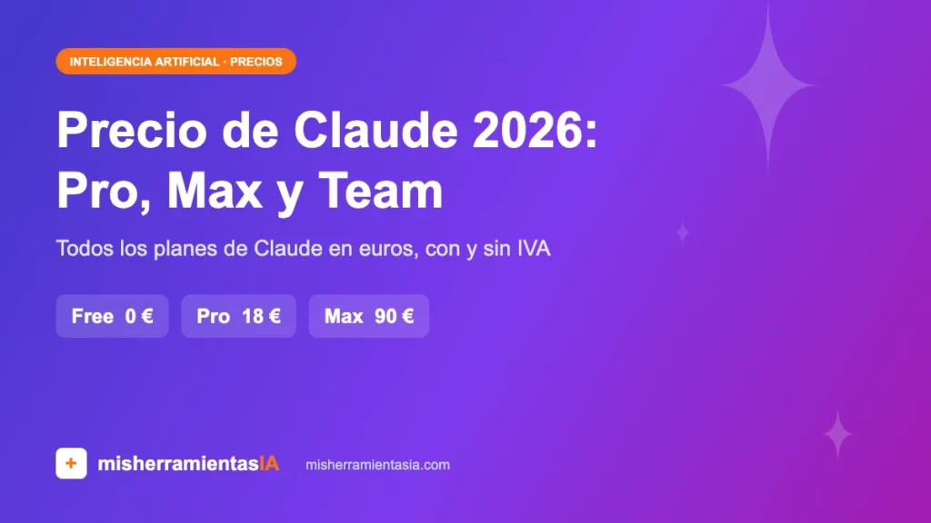Precio de Claude 2026: cuánto cuesta cada plan en euros