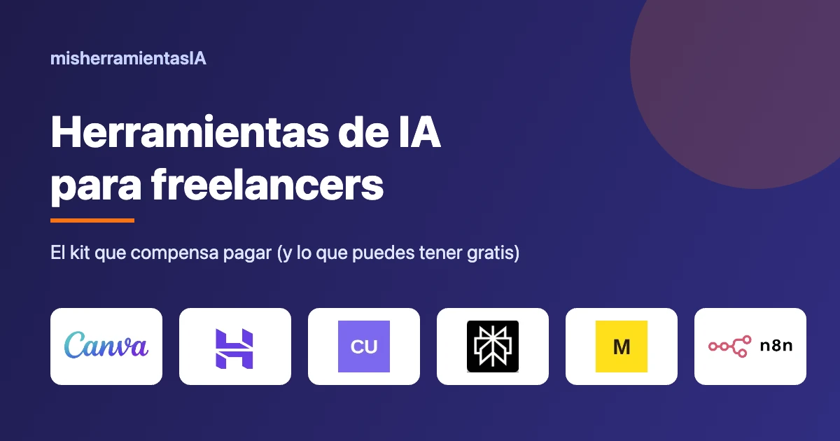 Herramientas de IA para freelancers: kit recomendado 2026