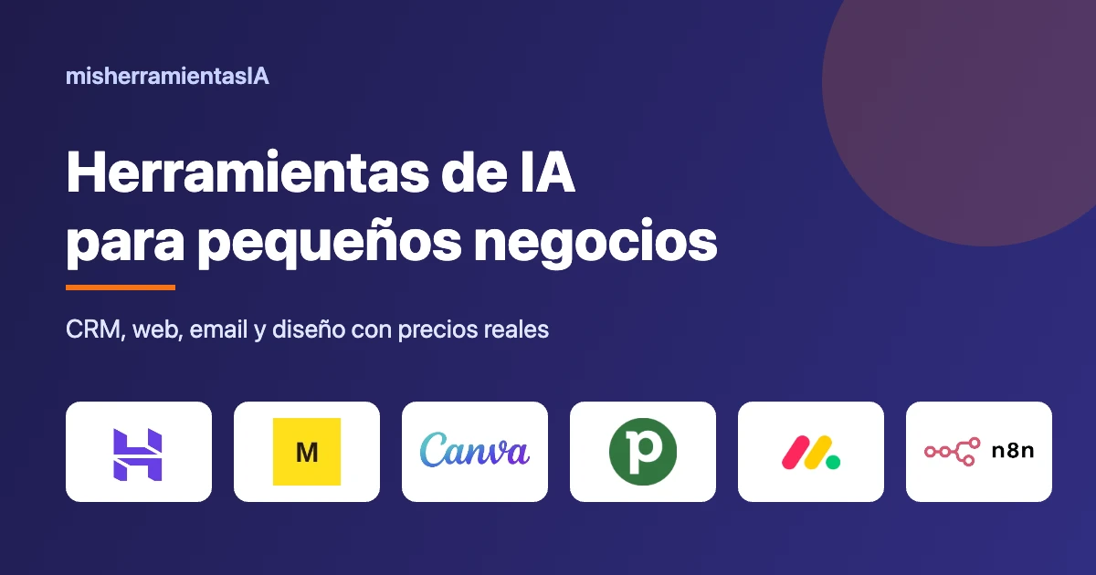 Herramientas de IA para pequeños negocios: kit recomendado 2026
