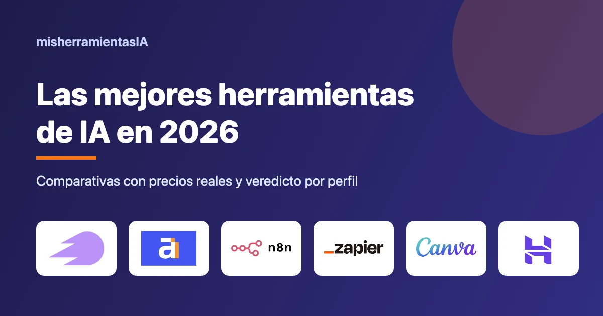 Mejores herramientas de IA 2026: comparativas con precios reales