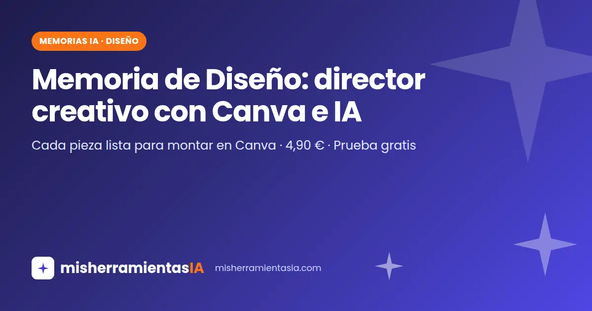 Prompts de diseño para Canva: Memoria de Diseño con IA