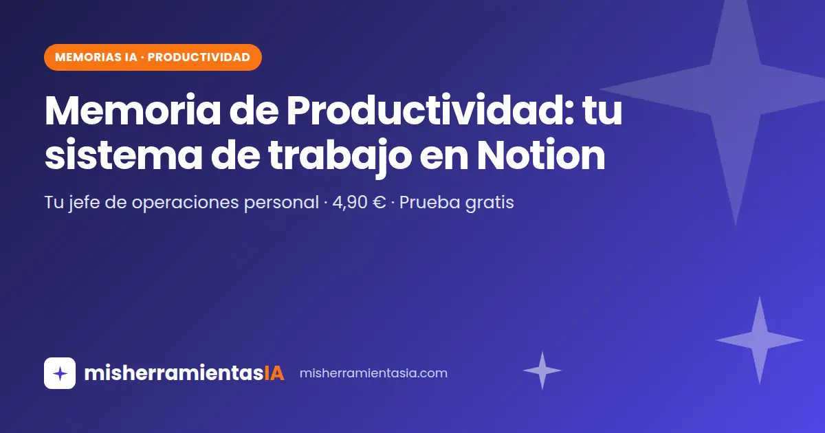 Organizar tu semana con IA: Memoria de Productividad con Notion