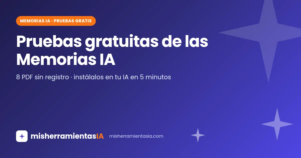 Memoria IA gratis: pruebas en PDF de las Memorias IA